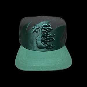 Unreleased Hellstar Shark Teeth Snapback Hat Black/Green
